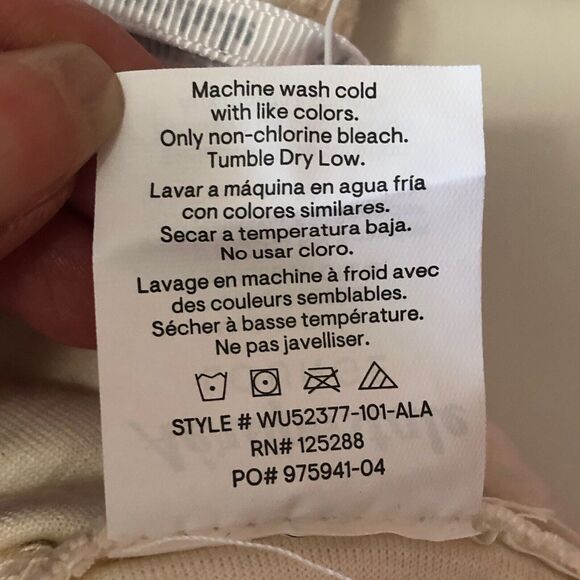 Aeropostale Lounge Women’s Mock Neck 1/4 Zip Crop Pullover Ivory Size Medium NWT - Picture 13 of 13